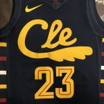 Maillot de Basket #23 James Cleveland Cavaliers Marine